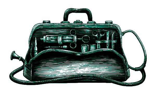 illustration of a doctors bag