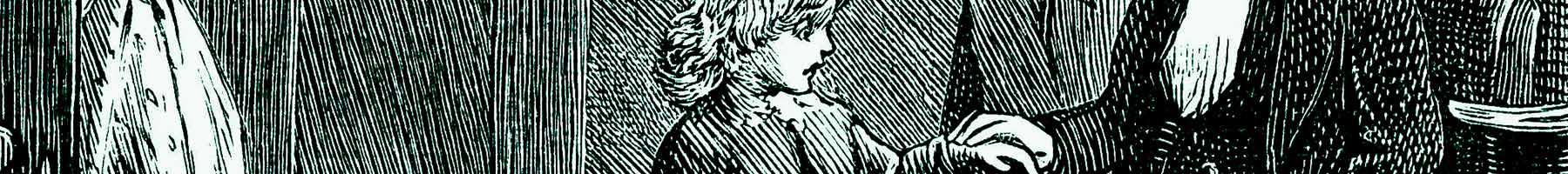 illustration of a boy talking to an old man