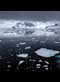 floating ice in bay of Antarctica