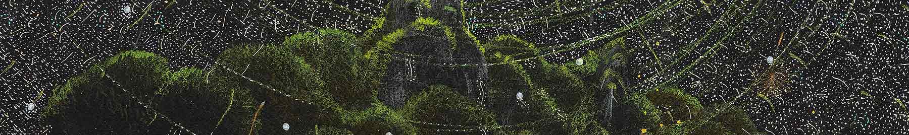 moss covered hill
