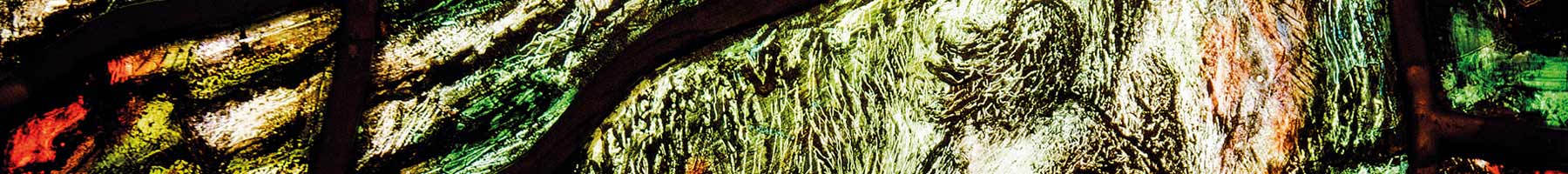 stained glass illustration of Thomas Traherne