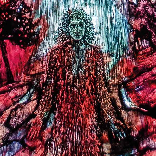 stained glass illustration of Thomas Traherne