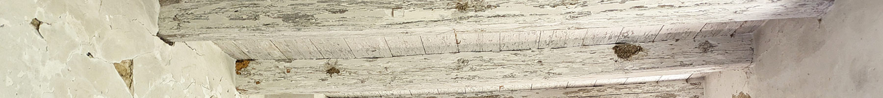 ceiling of an old house