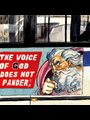 illustration of a poster on a bus