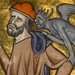 illustration of devils whispering in a man's ear