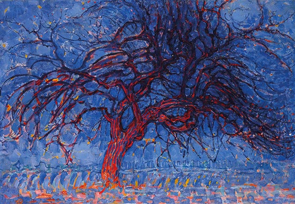 Evening; Red Tree