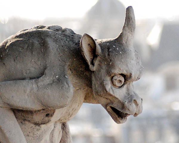 grotesque on the Notre-Dame Cathedral
