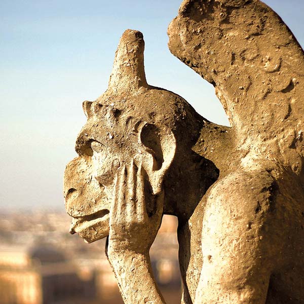 grotesque on the Notre-Dame Cathedral