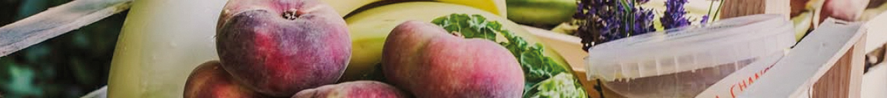 fresh farm produce in a wooden box