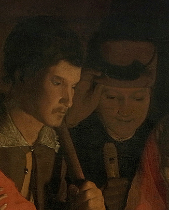 a shepherd at the nativity