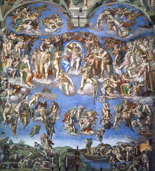 painting of the Last Judgment in the Sistine Chapel