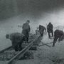 men building a railway