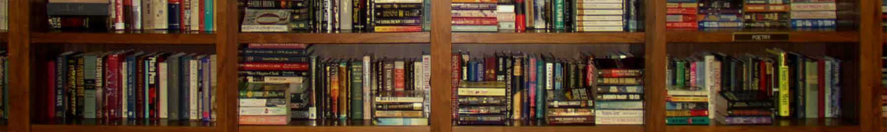 book shelf stuffed with books