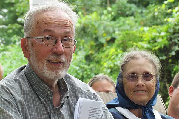Johann Christoph Arnold and his wife Verena; watch the video here